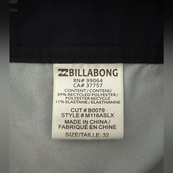 Billabong Board Shorts Swim Trunks American Flag Patriotic Stars Stripes Size 32 - Picture 6 of 14